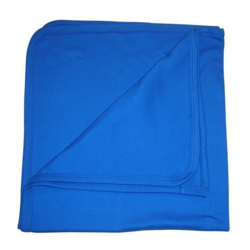 BabywearUK Baby Blanket - Cotton - Royal blue - British Made