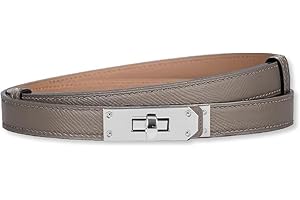 HEVIBK Ledergürtel Damen Gürtel Taillengürtel Damengürtel Leder Jeansgürtel Echtleder 18mm Breit schmaler Gürtel