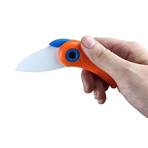 MMRM Mini Vogel-Art Folding Keramikmesser Gemüsefrucht-Schnipsel-Messer zufällige Farbe - 6