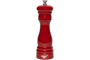 FLETCHERS MILL Fletchers' Mill Federal Salt Mill, Cinnabar - 6 Inch, Adjustable Coarseness Fine to Coarse, Made in U.S.A.