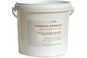 AGRO SENS Engrais professionnel bonsaïs fleuris. NPK 5-3-6 + Magnésium - Seau 4 kg