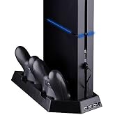 SmaAcc Ventilateur de Refroidissement avec Double Station de Charge pour contrôleurs PS4 / contrôleurs DualShock 4 (Non Compa
