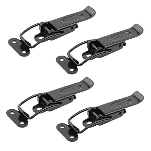 Preisvergleich Produktbild 4 x Spannverschluss Catch #22 schwarz Verbindungsbeschlag Möbelverbinder Tischplattenverbinder von SO-TECH®