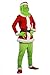 Produktbild Mesky Grinch Cosplay Kostüm Halloween und Christmas Costume 6er Set Unisex Outfit Film Zubehör Suit 2 Farben Leich, Bequem, Atmungsaktiv Jacke+Hosen+Gürtel+Handschuhe+Mütze+Fußholster