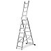 Produktbild Trittleiter Profi-Aluminium Triple mit Tranche ausziehbar 3 x 7 (2 + 2 + 2). Escada Tripla 3 x 7