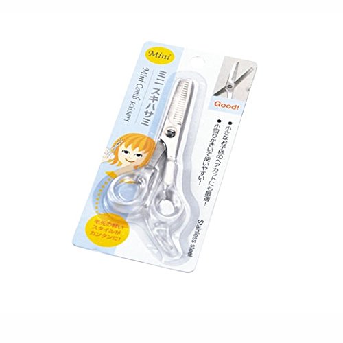 Japanese Echo Mini Stainless Steel Baby Hair Scissors Thin Shears Split Flat Bangs Hair Ends Haircut for Kids Children