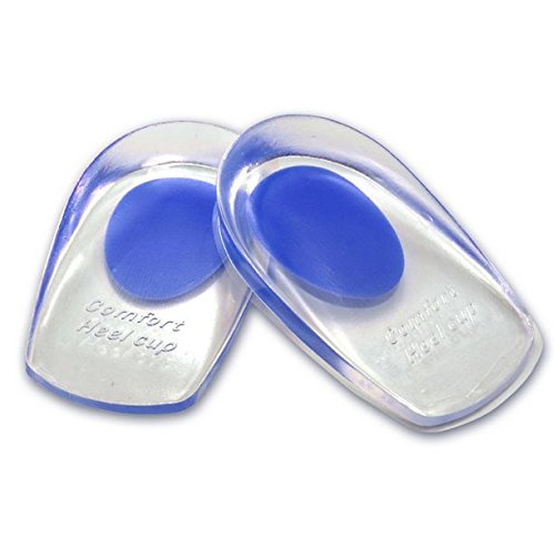 Transparent Ferse Schmerzen fügt Silikon Gel Heel Pads Fuß Care Fersenkissen Schützern Ferse Fuß Schmerzlinderung 1 Paar - 2