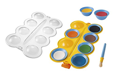 Pelikan 723122 – Mini-Friends Deckfarbkasten mit 8 Farben und 1 Pinsel - 2