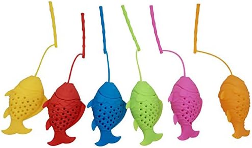 BlueMoo Fish Design Loose Tea Leaf Strainers Herbal Spice Filter Diffuser-Random Color