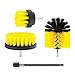 Produktbild maiyi Drill Brush - 3pcs Bohrmaschine Bürstenaufsatz 2" 3.5" 4" und 1pcs 5,9in Verlängerungsstange, Power Scrubber Reinigung Kit für Auto,Küche.(Set 4, Gelb)
