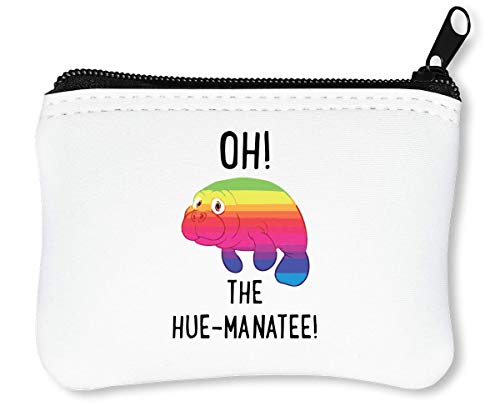 Preisvergleich Produktbild Oh The Hue-Manatee Funny Reißverschluss-Geldbörse Brieftasche Geldbörse