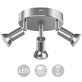 plafon led gu10 ❤ Ahorro de EnergÍa: Las bombillas GU10 de 4 vatios suministradas se iluminan con 400 lúmenes, Equivalente a la lámpara halógena de 50W, ahorro de energía de hasta 90%, Hasta 20,000 horas de vida útil.