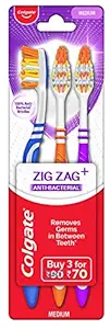 Colgate ZigZag Toothbrush - Medium (Buy 2 Get 1)