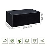 Geeignet für: Dieser Möbelbezug eignet sich sehr gut für Innen- und Außenmöbel und ist ideal für quadratische Gartentische und Schutzhüllen für Gartenmöbel, hält Möbel bei Nichtgebrauch sauber und schützt sie vor Schmutz und Staub und kann Schützen Sie die Möbel außerdem vor Flecken, Schmutz und Feuchtigkeit, die sich durch Regen, Schnee, Hagel usw. ansammeln können.