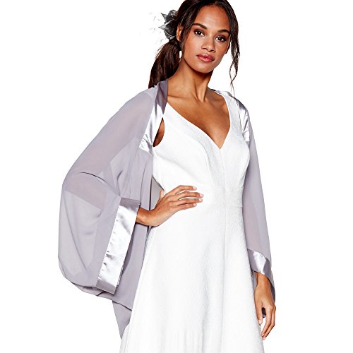 Buy Debut Silver Chiffon Shrug Online at desertcartKUWAIT