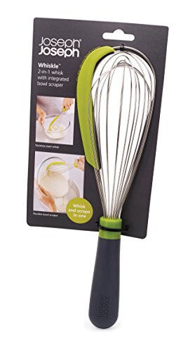 Joseph Joseph 20056 Whiskle Schneebesen mit integriertem Schaber Edelstahl, 29,9 x 6,4 x 7,9 cm, grün - 2