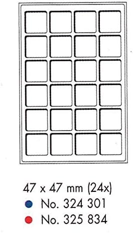 Lighthouse Blue Felt Coin Display Trays Storage Assorted Sizes In Packs Of 2 (24 x 47mm)