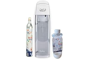 Kit ITALIA White de maquina gasificadora GasUp, Incluye cilindro de gas y botella de proceso