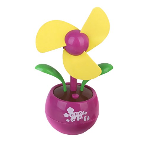 Mini USB Fan Blume Desktop Fan Geschenk – Rosa und Pink - 7