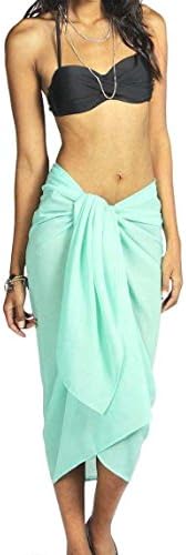 Banana Beach Large Sarong Cover up Wrap Beachwear Maxi Summer Holidays Cover up Scarf (Mint)