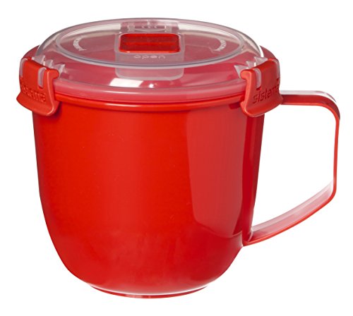 Sistema SI1141 Suppentasse „Microwave“ 900 ml, Kunststoff, rot, 13 x 13 x 12.5 cm - 3