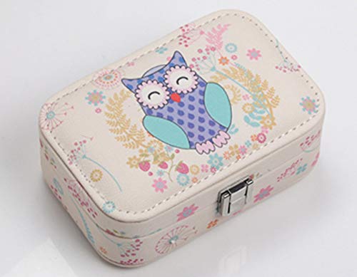 Preisvergleich Produktbild SALLYSKY Zubehör Schmuckschatulle Kleine Einfache Mini Prinzessin Tragbare Schmuck Ohrringe Ring Mit 15 * 10 * 5 cm, B