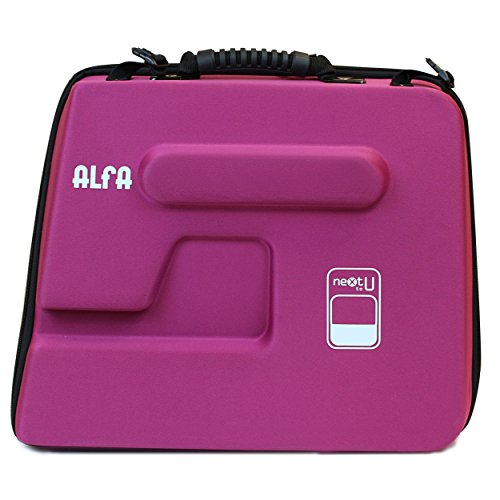 Alfa Next TO U - Funda semirrígida para máquina de Coser, Color Morado