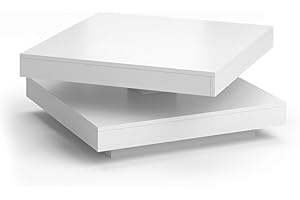 Vicco Tavolino da caffè Elias, Bianco, 70 x 34 cm