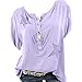 Produktbild TOPSELD Top Damen, Frauen Knopf FüNfzackigen Stern Hot Drill Plus Size Tops Bluse