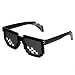 Produktbild Pinkfishs BIKIGHT Retro Freestyle Glasses Thug Life Pixel Fashion Glasses Unisex Sunglasses Black -