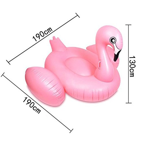 Giant Inflatable Flamingo Pool Float, Large Outdoor Swimming Pool Floatie Lounge Toy Fun Kids Swim Party Toy
