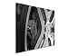 Produktbild 50x70cm Wandbild Fotoleinwand Bild in Schwarz Weiss Autoreifen Mercedes G63 AMG