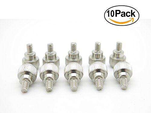 Thumbscrews 10-Pack Schrauben zur Öffnung von PC-Gehäusen ohne Schraubenzieher 6#-31*5 / M3.5*5 - Silber