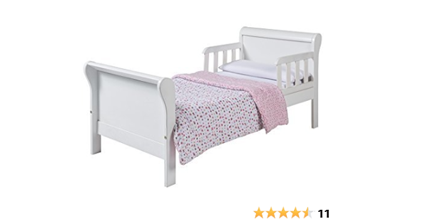 kids white sleigh bed