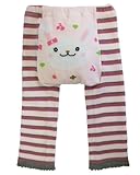 Baby and Toddler Wooly leggings by Dotty Fish girls Pink Cute Bunny