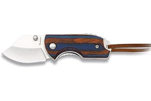 MARTINEZ ALBAINOX AB Albainox - 18630 - Navalha mini com bloqueio Stamina vermelha/azul. h: 4,5 cm. ferramenta para caça, pesca, acampamento, outdoor, sobrevivência e Bushcraft