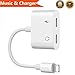 Produktbild Adapter für iPhone Kopfhöreranschluss Kopfhöreradapter für iPhone 8 / 8Plus iPhone X/iPad Kopfhörer Aux Audio- und Ladeadapter [Audio + Laden + Anruf + Lautstärkeregler] Unterstützt iOS 12