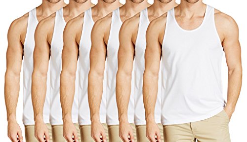 ELK Mens 100% Cotton White Sleeveless Vest Innerwear Combo of 6 Pack RS.369 (63.00% Off) - Amazon