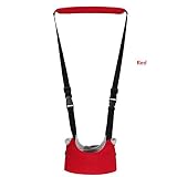 Vicloon Hand-held Baby Walker Toddler Walking Assistant Helper Kid Safe Walking Protective Belt Child Harnesses Learning Assistant Belt (Red)
