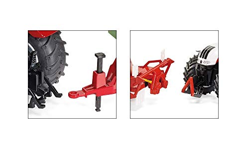 Siku 3283, Steyr 6230 CVT Traktor, 1:32, Metall/Kunststoff, Abnehmbare Fahrerkabine, Rot/Weiß - 3