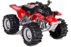 Toyland Quad Quad Powered Friction 11 cm - Couleurs et Motifs variés - Rouge - Jouets pour garçons