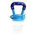 Cute Baby Infant Food Fruits Soft Bite Nipple Feeder Pacifier Feeding Tool And Extra Silicon Teat Blue
