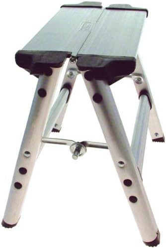 Great Ideas Ultra Lightweight Folding Aluminium Step Stool – Supports 150kg – Secure Locking Mechanism – Folds Flat