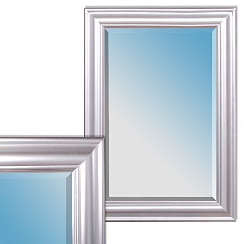 Design Wandspiegel ONDA silber 70x50cm
