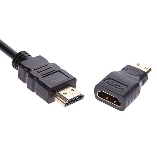 Balai 1080P Mikro HDMI/Mini-HDMI/HDMI zum VGA Konverter Adapter mit Audio Video Kabel(Schwarz) - 3