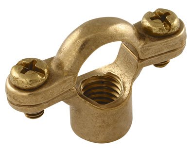 22 mm OD MUNSEN RING Messing SINGLE - RING Einzelbettgröße MUNSEN, Messing (metrisch Rohrschellen und Rückplatten)