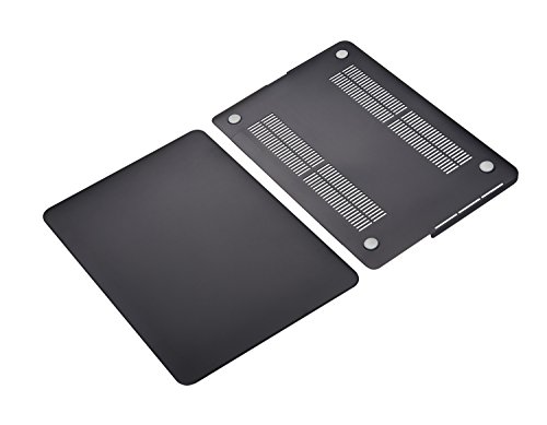 Macbook Pro 13 Retina Hülle,TECOOL [Ultra Slim Serie] Plastik Hartschale Schutzhülle Snap Case für Apple MacBook Pro 13,3 Zoll – Schwarz - 8