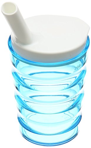 Patterson Medical Sure Grip 200 ml Non-Spill Blue Cup with Small Lid Aperture