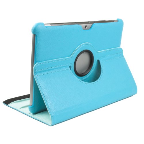 Edle 360 ° Standtasche für SAMSUNG GALAXY TAB 2 10.1 P5100 P5110 Hülle Schutz Etui Tasche Cover Case (Hellblau) - 2