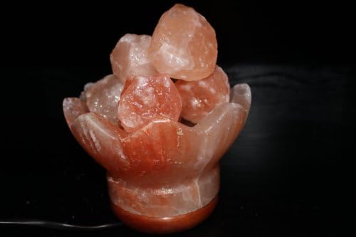 Rock Salt Lamp in Zig Zag Shape